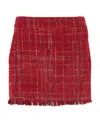 Liu •jo High-waisted Miniskirt In Red