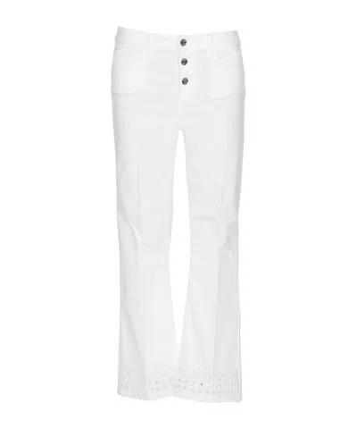 Liu •jo Liu Jo High-waisted Cropped Jeans In White