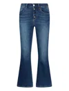 Liu •jo High-waisted Flare Jeans In Blue