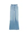 Liu •jo Liu Jo High-waisted Flared Jeans With Rhinestone Details In Blue