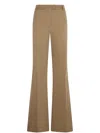 Liu •jo High-waisted Flared Trousers In Neutrals