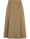Liu •jo Liu Jo High-waisted Mid-length Midi Skirt In Beige