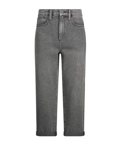 Liu •jo High-waisted Straight-leg Jeans In Gray