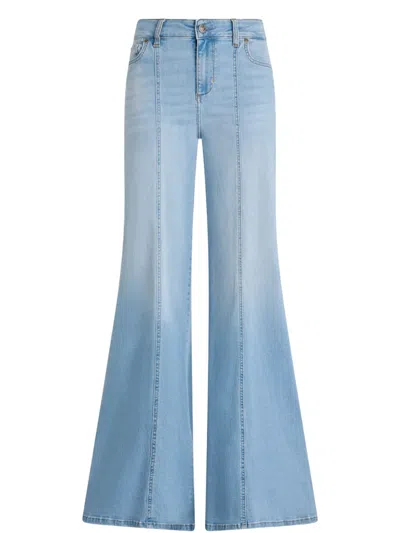 Liu •jo High-waisted Super-flared Jeans In Blue