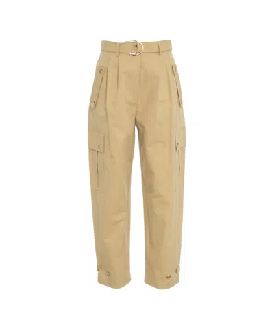 Liu •jo Liu Jo High-waisted Tapered Cropped Cargo Pants