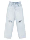 Liu •jo Liu Jo High-waisted Wide-leg Jeans With Distressed Detailing In White