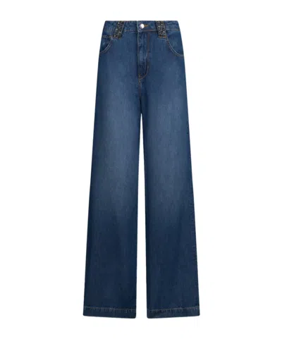 Liu •jo High-rise Flared Jeans In Blue