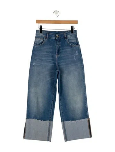 Pre-owned Liu •jo High-rise Wide Leg Jeans In Blue
