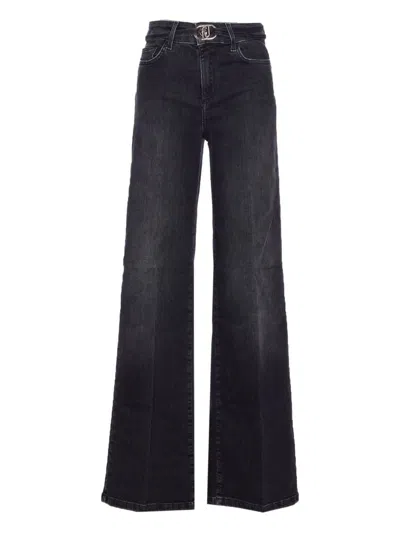 Liu •jo Liu Jo High-waist Flared Jeans In Black