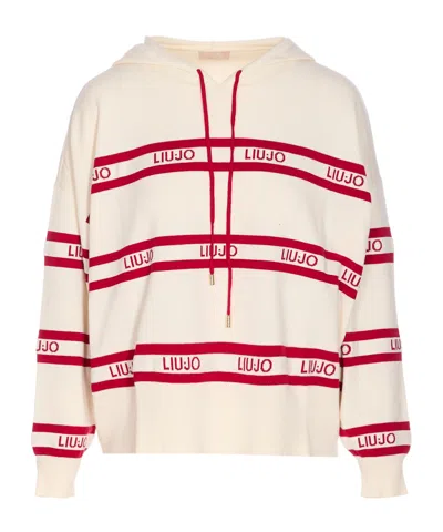 Liu •jo Hooded Sweater In Multi