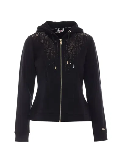 Liu •jo Liu Jo Sweatshirt Woman Color Black In Multi
