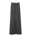 Liu •jo Hornstripe Casual Pants In Gray