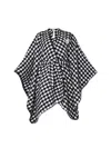 Liu •jo Liu Jo Houndstooth Scarf In Black
