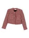 Liu •jo Tweed-jacke Mit Hahnentrittmuster In Red