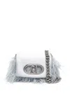 Liu •jo Liu Jo Ice-colored Mini Bag With Soft Feathers In Blue