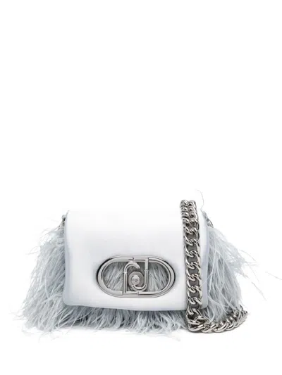Liu •jo Liu Jo Ice-colored Mini Bag With Soft Feathers In Blue