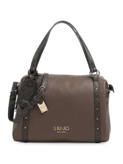 Liu •jo Ilyana S Handbag Imitation Leather Dark Mocha In Brown