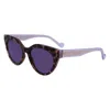 Liu •jo Purple Injected Sunglasses In Purple