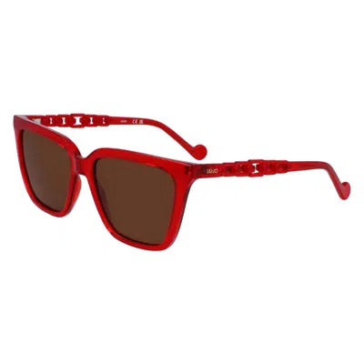 Liu •jo Injected Women's Sunglasses In Red
