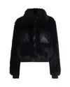 Liu •jo Giubbino In Ecopelliccia Nero In Black