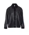 Liu •jo Stylish Short Leather Effect Jacket In Black