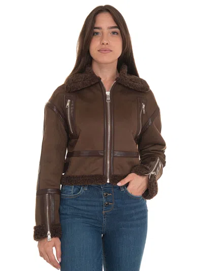 Liu •jo Jacket In Brown
