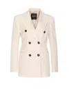 Liu •jo Jacket In Greige Melange