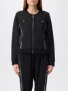 Liu •jo Zippered Casual Jacket In Black