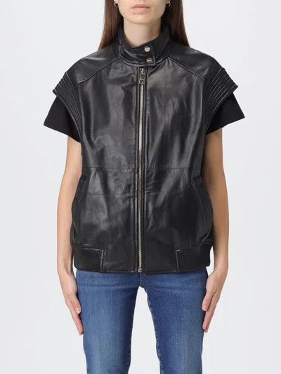 LIU •JO JACKET LIU JO WOMAN COLOR BLACK,H27729002