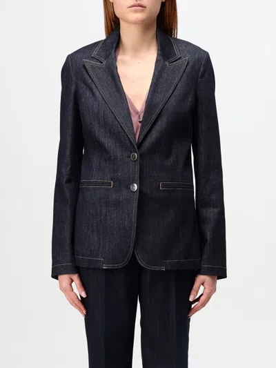 LIU •JO BLAZER LIU JO WOMAN COLOR BLUE,G23240009