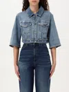 LIU •JO JACKET LIU JO WOMAN COLOR DENIM,G75795028