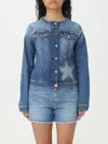 LIU •JO JACKET LIU JO WOMAN COLOR DENIM,F49068028