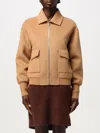 Liu •jo Zip-up Felted Bomber Jacket Liu-jo In Sand