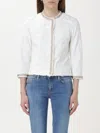 LIU •JO JACKET LIU JO WOMAN COLOR WHITE,F61698001