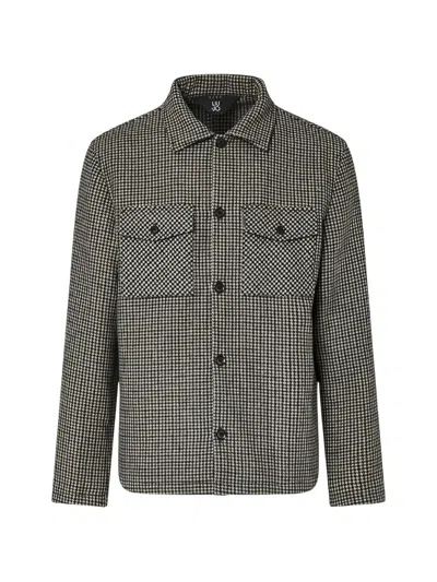 Liu •jo Jacket Overshirt In Houndstooth In Gray