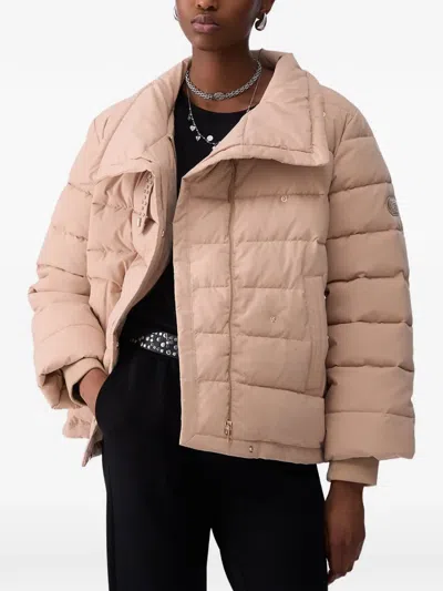 Liu •jo Jacket With Jewel Strap In Neutral