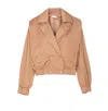 Liu •jo Button Detailing Tailored Jacket In Brown