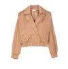Liu •jo Button Detailing Tailored Jacket In Beige