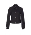 Liu •jo Buttoned Shirt-collar Jacket In Black