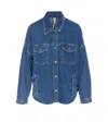 Liu •jo Denim Jacket With Chest And Side Pockets In Blue