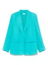 Liu •jo Liu Jo Single Breasted Blazer In Green