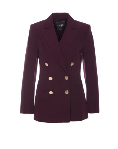 Liu •jo Liu Jo Jackets In Purple