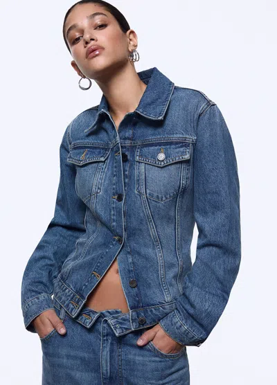 Liu •jo Liu Jo Jackets Ua6511-d0400 In Denim Medium Blue Intrecci (79157)
