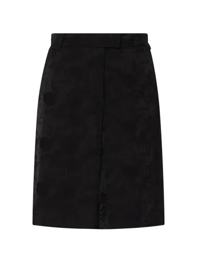 Liu •jo Jacquard Bermuda Shorts In Black