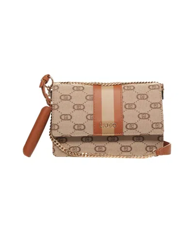 Liu •jo Liu Jo Jacquard Shoulder Bag With Logo Detailing