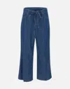 Liu •jo Liu Jo Cropped Flare Jeans With Drawstring