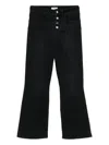 Liu •jo Belt Loop Denim Trousers In Black
