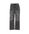 Liu •jo Jeweled Straight Leg Trousers In Gray