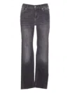 Liu •jo Faded Trousers With Belt Loops And Rivets In Black