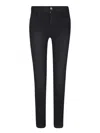 Liu •jo Mid-rise Bootcut Jeans In Black
